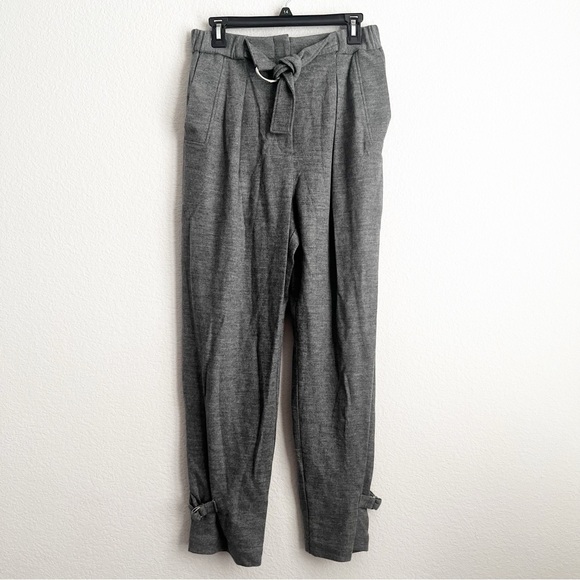 3.1 Phillip Lim Cinched Trouser Wool Ankle Pants in Grey, Size 4, NEW w/Tag - Picture 4 of 9